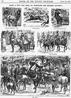 George Du Prints: What a Pity the Race of Centaurs has become Extinct!, 1866 Artist: George du Maurier