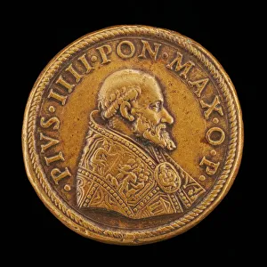 Papal Prints: Pius IV (Giovanni Angelo de Medici, 1499-1565), Pope 1559 [obverse], 1561
