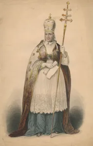Papal Crown Prints: Pius IX, mid-late 19th century. Creator: AH Payne