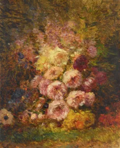 Peony Prints: Pivoines. Creator: Felix Francois Georges Philibert Ziem