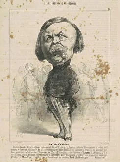 David Dangers Pierre Jean Prints: P.J. David D'Angers, 19th century. Creator: Honore Daumier