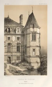 Lith De Godard A Paris Prints: Pl. 20, Chateau De Thorigny (Manche)