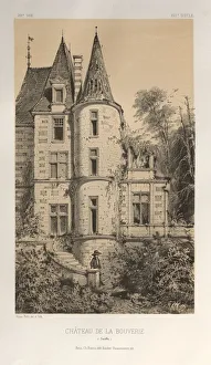 Lith De Godard A Paris Prints: Pl. 29, Chateau De La Bouverie (Sarthe), 1860. Creator: Victor Petit (French, 1817-1874)