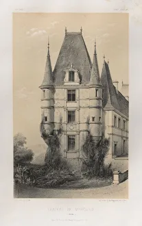 Lith De Godard A Paris Prints: Pl. 31, Chateau De Marchais (Aisne), 1860. Creator: Victor Petit (French, 1817-1874)