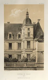 Lith De Godard A Paris Prints: Pl. 33, Chateau De Tanlay (Yonne), 1860. Creator: Victor Petit (French, 1817-1874)
