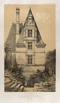 Lith De Godard A Paris Prints: Pl. 37, Chateau De La Ranciere (Maine et Loire), 1860. Creator: Victor Petit (French
