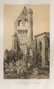 Lith De Godard A Paris Prints: Pl. 40, Eglise Des Penitents A Avignon (Vaucluse), 1860. Creator