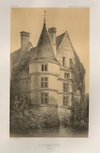 Lith De Godard A Paris Prints: Pl. 68, Le Plessis-Bas (Aisne), 1860. Creator: Victor Petit (French, 1817-1874)