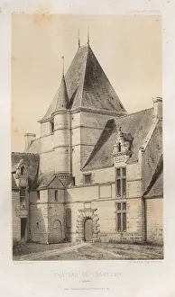 Lith De Godard A Paris Prints: Pl. 93, Chateau de Cramesnil (Calvados), 1860. Creator: Victor Petit (French, 1817-1874)