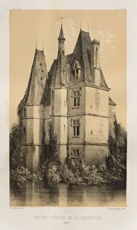 Lith De Godard A Paris Prints: Pl. 94, Ancien Chateau de la Pommeraie (Aisne), 1860. Creator: Victor Petit (French
