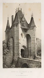 Pl. 95, Porte de Villeneuve-Le-Roi (Yonne), 1860. Creator: Victor Petit (French, 1817-1874)