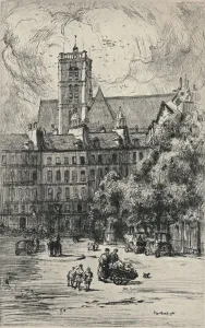 Place Baudoyer, 1915. Artist: Frank Milton Armington