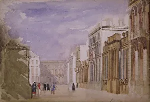 Cox David Prints: Place de Brabant, Brussels, 1826. Creator: David Cox the Elder