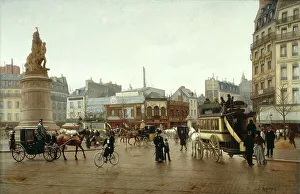 Road Junction Prints: Place Clichy, in 1896, 1896. Creator: Edmond Grandjean