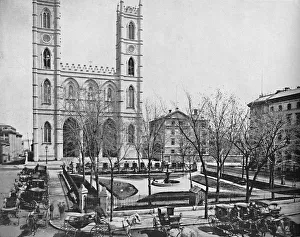 Place Darmes Prints: Place d Armes, Montreal, Canada, c1897. Creator: Unknown