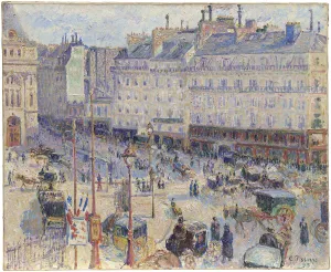 Road Junction Prints: The Place du Havre, Paris, 1893. Creator: Camille Pissarro