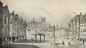 Gibbet Prints: The Place de Greve in the 15th century, 1915