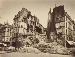 Place de la Bastille, Burned, 1871. Creator: Alphonse J. Liebert