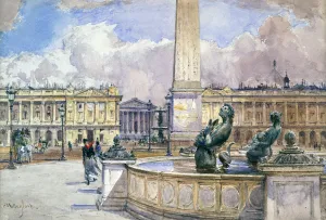 Place de la Concorde, 1847-1908. Artist: John Fulleylove