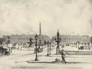 Place de la Concorde, 1915. Artist: Frank Milton Armington