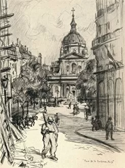 Place de la Sorbonne, 1915. Artist: Frank Milton Armington