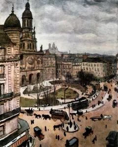 Traffic Prints: Place de la Trinity in Paris, 1911. Artist: Albert Marquet