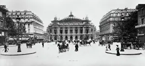 Streetlighting Prints: Place de l'Opera - Streetscape
