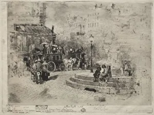 Place Pigalle en 1878, 1878. Creator: Felix Hilaire Buhot (French, 1847-1898)