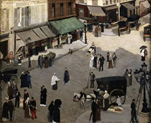 The Place Pigalle in Paris, 1880s. Artist: Pierre Carrier-Belleuse