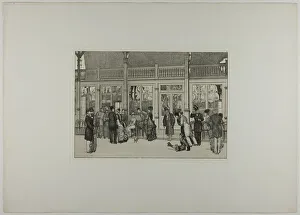 Klinger Max Prints: Place, plate one from A Glove, 1881. Creator: Max Klinger