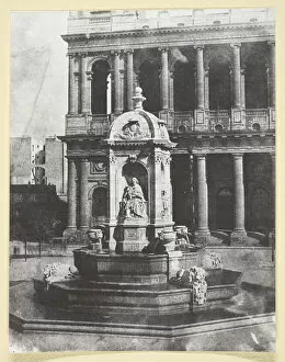 Sculptures Gallery: Place Saint-Sulpice, 1842 / 50, printed 1965. Creator: Hippolyte Bayard