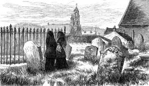 Mourner Prints: Place of Thomas Carlyle, at Ecclefechan, Dumfries, 1881. Creator: Unknown
