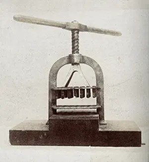 Apparatus Prints: Plague apparatus from a lazaretto in Venice; a machine for disinfecting letters and papers