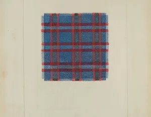 Frank J Mace Collection: Plaid Homespun, c. 1937. Creator: Frank J Mace
