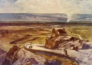 West Bank Prints: The Plain of Jericho Looking Towards the Mountains of Moab, 1902. Creator: John Fulleylove