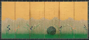 Art Gallery Of South Australia Collection: The plain of Musashi, ca 1760. Artist: Anonymous