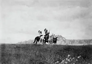 Great Plains Prints: The plains of the Dakota-Sioux, c1905. Creator: Edward Sheriff Curtis