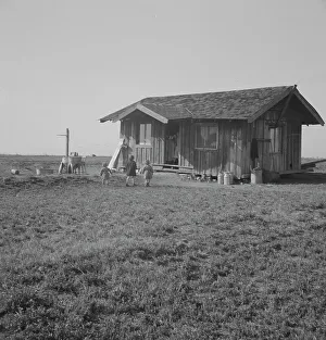 Milk Churn Prints: On the plains west of Fresno, California, 1939. Creator: Dorothea Lange