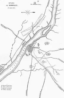 Galpin Prints: Plan of the Advance on Koreigaum, c1891. Creator: James Grant