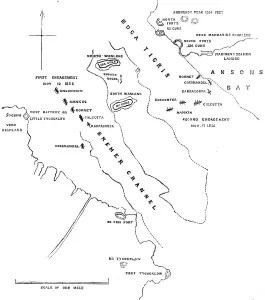 Guangzhou China Prints: Plan of the Attack on the Forts and Batteries of Canton