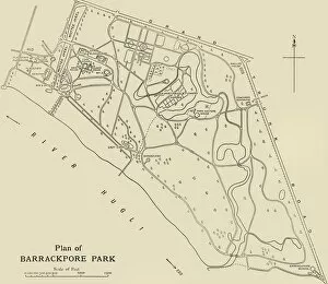 British Government In India Gallery: Plan of Barrackpore Park, 1925. Creator: Unknown