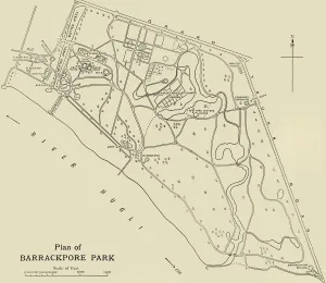 British Government In India Gallery: Plan of Barrackpore Park, 1925. Creator: Unknown