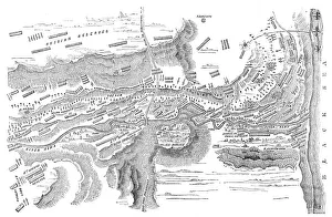 Canrobert Francois Certain Prints: Plan of the Battle of the Alma, 1854. Creator: Unknown
