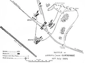 Plan of the Battle of Bithoor, c1891. Creator: James Grant