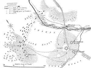 Kwazulu Natal Prints: Plan of the Battle of Ghingilovo, c1880