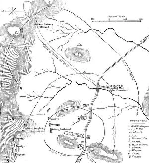 Cassell Petter Galpin Gallery: Plan of the Battle of Isandhlwana, (Jan. 22, 1879), c1880