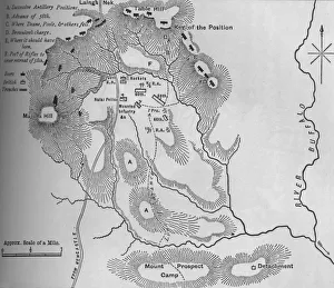 Plan Prints: Plan of the Battle of Laings Nek (January 28, 1881), c1880s