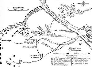Line Drawing Prints: Plan of the Battle of Maiwand, (July 27, 1880), c1880