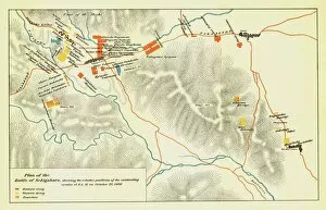Orange Colour Gallery: Plan of the Battle of Sekigahara, October 21st 1600, 1903. Creator: Unknown
