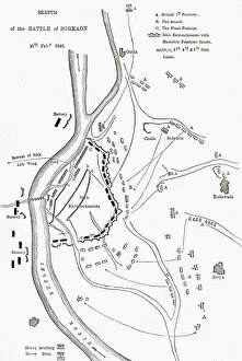 Plan Gallery: Plan of the Battle of Sobraon, c1891. Creator: James Grant